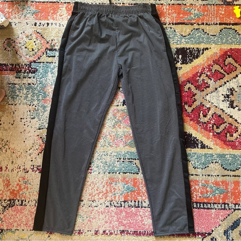 Ultra Performance track pant gray & black polka dot with black leg stripe XXL